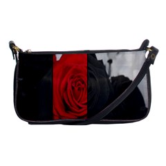 Roses Rouge Fleurs Shoulder Clutch Bag by kcreatif