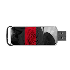 Roses Rouge Fleurs Portable Usb Flash (one Side) by kcreatif