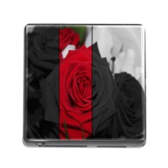 Roses Rouge Fleurs Memory Card Reader (square 5 Slot) by kcreatif