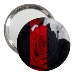 Roses Rouge Fleurs 3  Handbag Mirrors by kcreatif