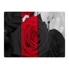 Roses Rouge Fleurs Double Sided Flano Blanket (mini)  by kcreatif