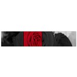 Roses Rouge Fleurs Small Flano Scarf Front