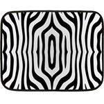 Abstrait Zèbres Taches Double Sided Fleece Blanket (Mini)  35 x27  Blanket Front