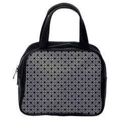 Pattern Formes Ronds Noir/blanc Classic Handbag (one Side) by kcreatif