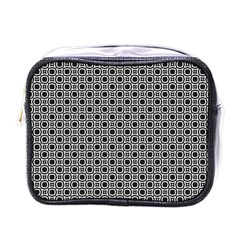 Pattern Formes Ronds Noir/blanc Mini Toiletries Bag (one Side) by kcreatif