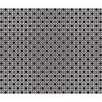 Pattern Formes Ronds Noir/Blanc Deluxe Canvas 14  x 11  (Stretched) 14  x 11  x 1.5  Stretched Canvas