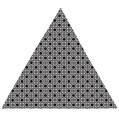 Pattern Formes Ronds Noir/blanc Wooden Puzzle Triangle