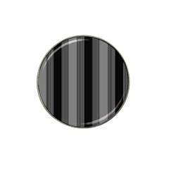 Pattern Bandes Gris/noir Hat Clip Ball Marker (4 Pack) by kcreatif