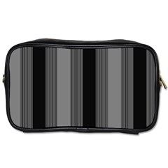 Pattern Bandes Gris/noir Toiletries Bag (one Side) by kcreatif