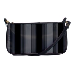 Pattern Bandes Gris/noir Shoulder Clutch Bag by kcreatif