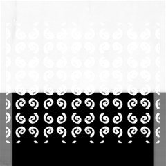 Pattern Formes Ronds Noir Rectangular Jigsaw Puzzl by kcreatif