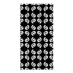 Pattern Formes Ronds Noir Shower Curtain 36  X 72  (stall)  by kcreatif