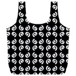 Pattern Formes Ronds Noir Full Print Recycle Bag (XXXL) Front