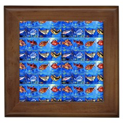 Fish Stamp 2 Framed Tile by ArtworkByPatrick