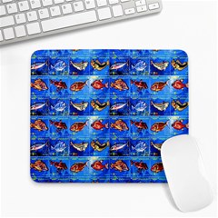 Fish Stamp 2 Large Mousepads by ArtworkByPatrick