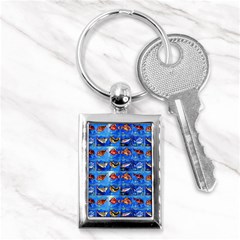 Fish Stamp 2 Key Chain (rectangle) by ArtworkByPatrick