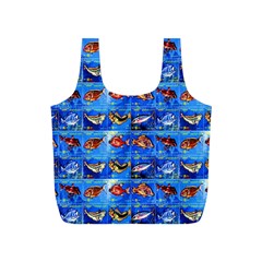 Fish Stamp 2 Full Print Recycle Bag (s) by ArtworkByPatrick