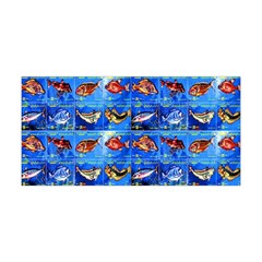 Fish Stamp 2 Yoga Headband by ArtworkByPatrick