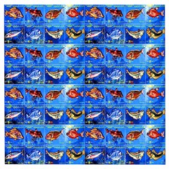 Fish Stamp 2 Wooden Puzzle Square