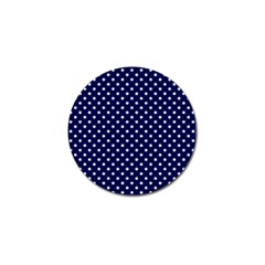 Pois Blanc/marine Golf Ball Marker (10 Pack) by kcreatif