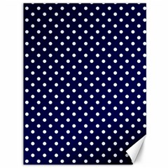 Pois Blanc/marine Canvas 36  X 48  by kcreatif