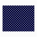 Pois Blanc/Marine Small Glasses Cloth (2 Sides) Front