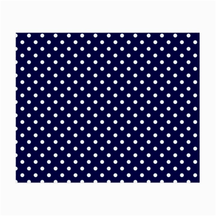 Pois Blanc/Marine Small Glasses Cloth (2 Sides)