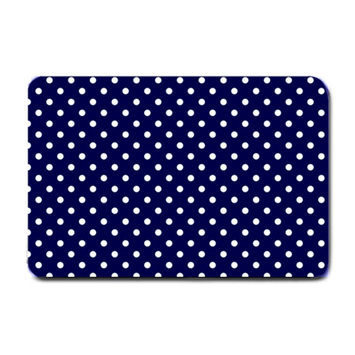 Pois Blanc/Marine Small Doormat 