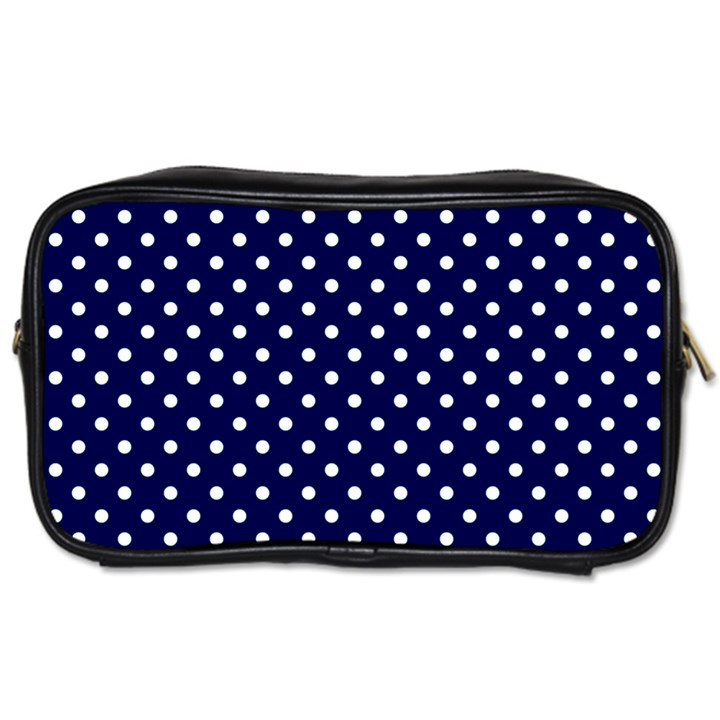 Pois Blanc/Marine Toiletries Bag (Two Sides)