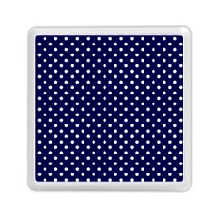 Pois Blanc/marine Memory Card Reader (square) by kcreatif