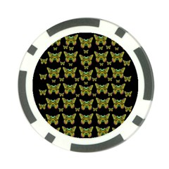 Butterflies With Wings Of Freedom And Love Life Poker Chip Card Guard (10 Pack) by pepitasart