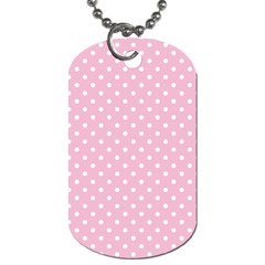 Pois Blanc/rose Dog Tag (two Sides) by kcreatif