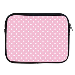 Pois Blanc/rose Apple Ipad 2/3/4 Zipper Cases by kcreatif