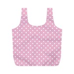 Pois Blanc/Rose Full Print Recycle Bag (M) Front