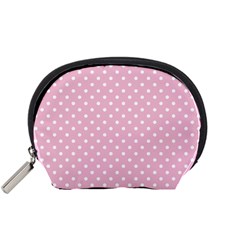 Pois Blanc/rose Accessory Pouch (small) by kcreatif