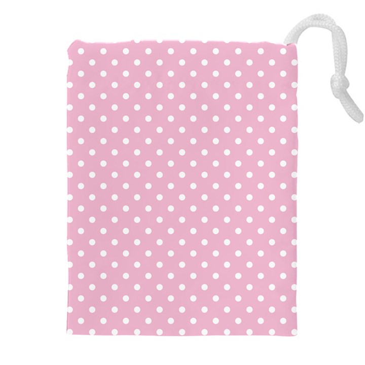 Pois Blanc/Rose Drawstring Pouch (4XL)