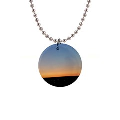 Photo Coucher Du Soleil Bleu/orange 1  Button Necklace by kcreatif