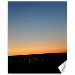 Photo Coucher Du Soleil Bleu/orange Canvas 16  X 20  by kcreatif