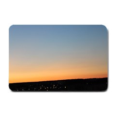 Photo Coucher Du Soleil Bleu/orange Small Doormat  by kcreatif