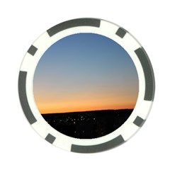 Photo Coucher Du Soleil Bleu/orange Poker Chip Card Guard (10 Pack) by kcreatif