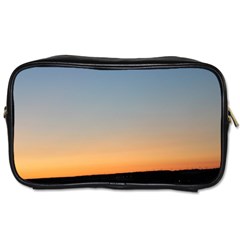 Photo Coucher Du Soleil Bleu/orange Toiletries Bag (two Sides) by kcreatif