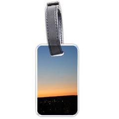 Photo Coucher Du Soleil Bleu/orange Luggage Tag (one Side) by kcreatif