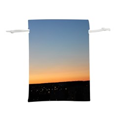 Photo Coucher Du Soleil Bleu/orange Lightweight Drawstring Pouch (s)