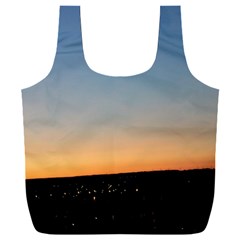 Photo Coucher Du Soleil Bleu/orange Full Print Recycle Bag (xxl) by kcreatif