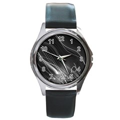 Photo Lumière Noir/gris Round Metal Watch by kcreatif