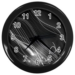 Photo Lumière Noir/gris Wall Clock (black) by kcreatif