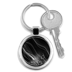 Photo Lumière Noir/gris Key Chain (round) by kcreatif