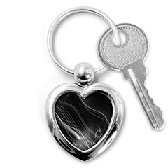 Photo Lumière Noir/gris Key Chain (heart) by kcreatif