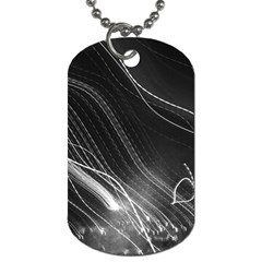 Photo Lumière Noir/gris Dog Tag (one Side) by kcreatif