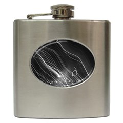 Photo Lumière Noir/gris Hip Flask (6 Oz) by kcreatif